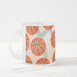 Caneca De Café Vidro Jateado Mug de basquete