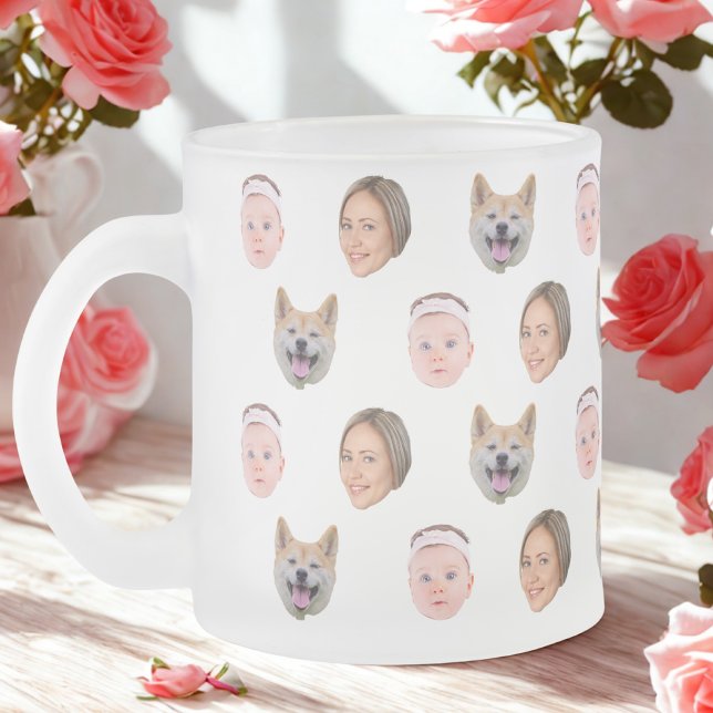 Caneca De Café Vidro Jateado Mug De Rosto Personalizado, Caneta Fotográfica Per (Criador carregado)