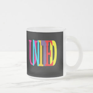 Caneca De Café Vidro Jateado Mug Fosco ao quadrado