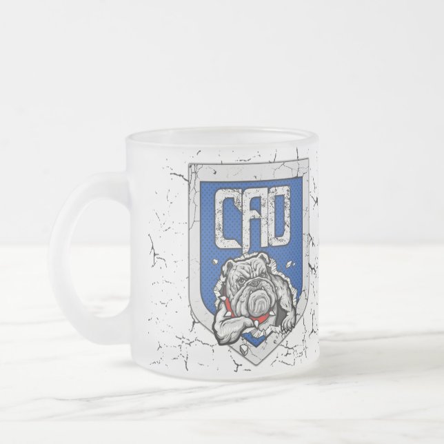 CANECA DE CAFÉ VIDRO JATEADO MUG TRANSPARENT CAO (Esquerda)