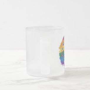Caneca De Café Vidro Jateado Mug Universo Orgulho