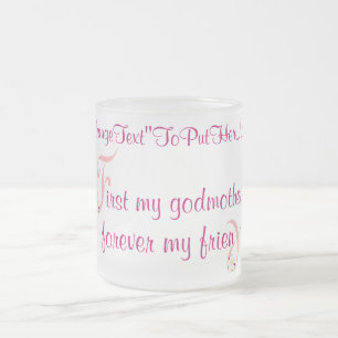 Caneca De Café Vidro Jateado mugElegance_First My Godparent
