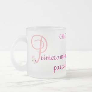 Caneca De Café Vidro Jateado MugElegante-Goddaughter-Ahijada