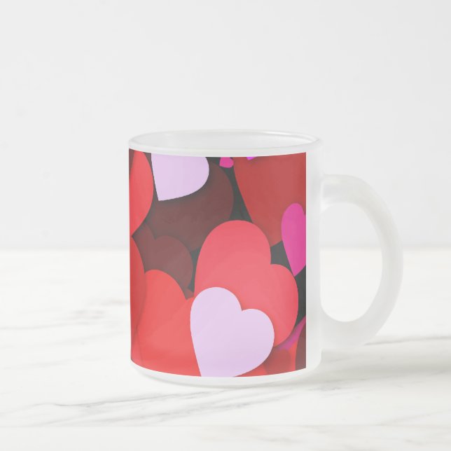 Caneca De Café Vidro Jateado Muito amor (Direita)