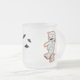 Caneca De Café Vidro Jateado Múmia à solta