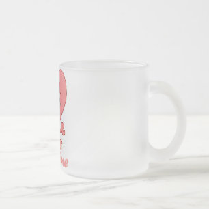 Caneca De Café Vidro Jateado Namorados Skull Cup