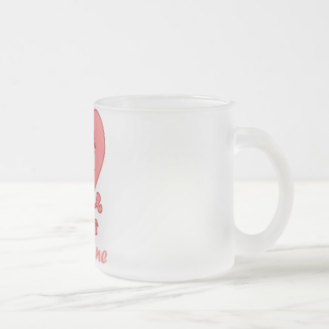 Caneca De Café Vidro Jateado Namorados Skull Cup (Direita)