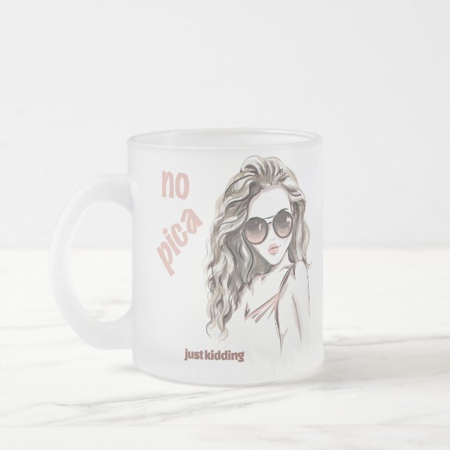 Caneca De Café Vidro Jateado Não picante (Esquerda)