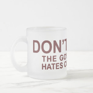 Caneca De Café Vidro Jateado Não roube a competição dos ódios do governo