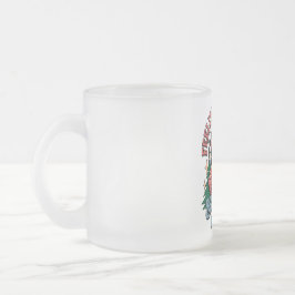 Caneca De Café Vidro Jateado Natal Sentindo-se Alegre