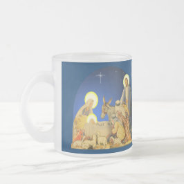 Caneca De Café Vidro Jateado Natividade