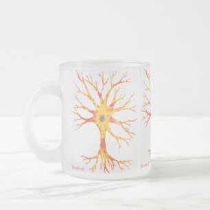 Caneca De Café Vidro Jateado Neuron