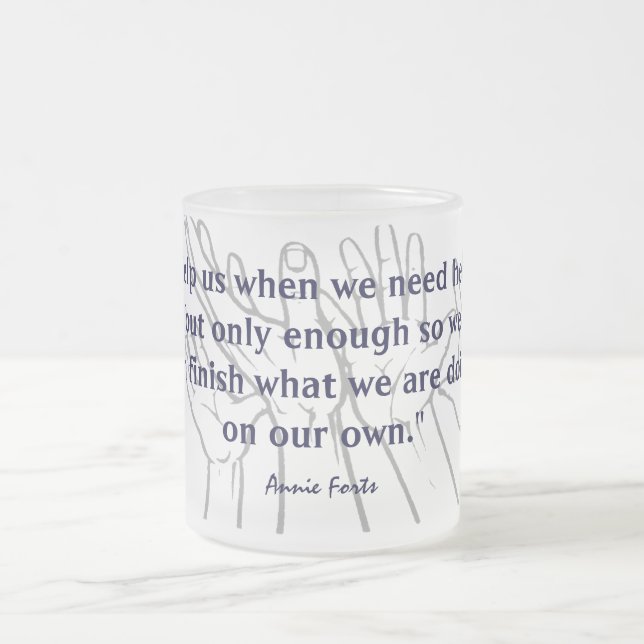 Caneca De Café Vidro Jateado No nossos próprios (Centro)