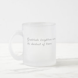 Caneca De Café Vidro Jateado Noite Estrelada de Van Gogh Arte de Gratidão Uplif