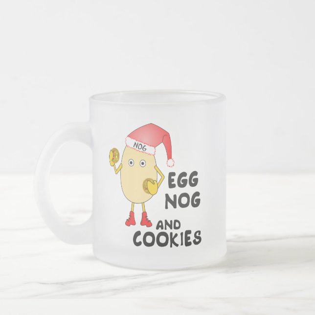 Caneca De Café Vidro Jateado Noiva Nog Mug (Esquerda)