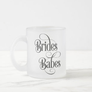 Caneca De Café Vidro Jateado Noivas Bebês