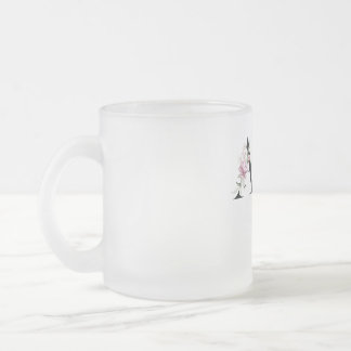Caneca De Café Vidro Jateado Nome Ava