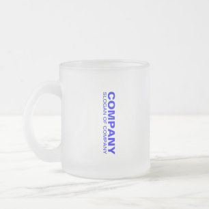 Caneca De Café Vidro Jateado Nome Corporativo Personalizado e Slogan   Melhores