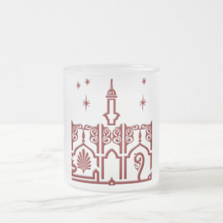 Caneca De Café Vidro Jateado nome do árabe de Mohamed