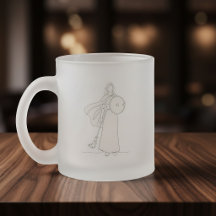 Nome Personalizado - Arte Linear de Vidro Fosco Mu