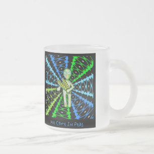 Caneca De Café Vidro Jateado Nós vimos nas ervilhas!