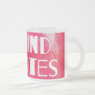 Caneca De Café Vidro Jateado Notas da mente Mug