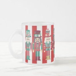 Caneca De Café Vidro Jateado Nozes de Natal