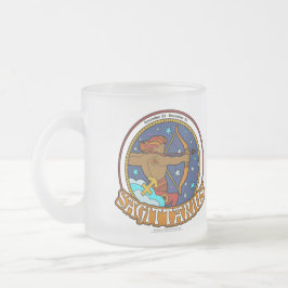Caneca De Café Vidro Jateado NP Sagittarius Fosco