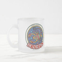 Caneca De Café Vidro Jateado NP Scorpio Fosco Glass Mug
