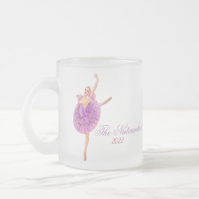Caneca De Café Vidro Jateado O Balé-Noz- Sugarplum Fairy Mug (Esquerda)