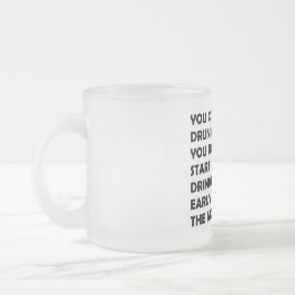 Caneca De Café Vidro Jateado O Bebedor Feliz