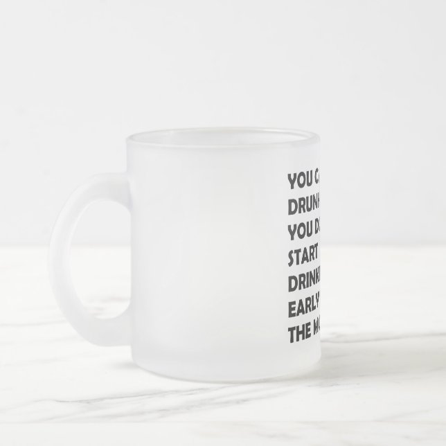 Caneca De Café Vidro Jateado O Bebedor Feliz (Esquerda)
