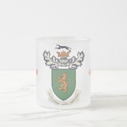 Caneca De Café Vidro Jateado O clã de Farrell da brasão de Ireland