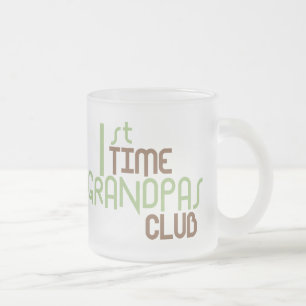 Caneca De Café Vidro Jateado ø Clube dos vovôs do tempo (verde)