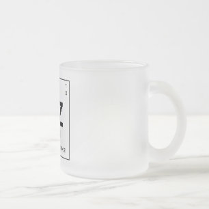 Caneca De Café Vidro Jateado O elemento de Beezid