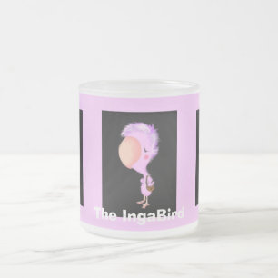 Caneca De Café Vidro Jateado O IngaBird