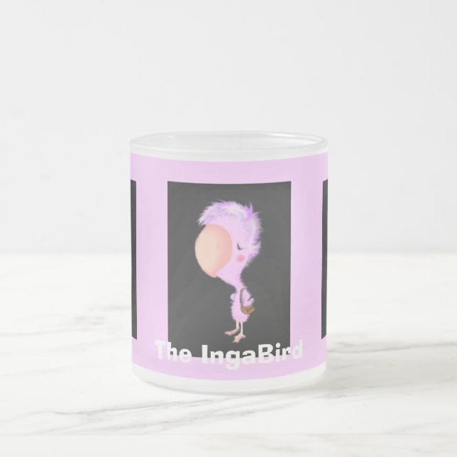 Caneca De Café Vidro Jateado O IngaBird (Centro)