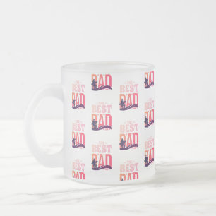 Caneca De Café Vidro Jateado O Melhor Pai do Mundo