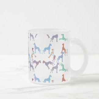 Caneca De Café Vidro Jateado o padrão Padrão Dogue Alemão