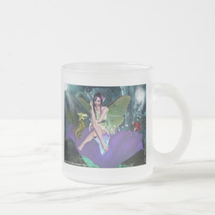 Caneca De Café Vidro Jateado O que fada