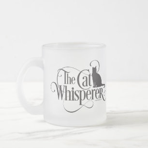 Caneca De Café Vidro Jateado O Whisperer do gato