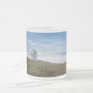 Caneca De Café Vidro Jateado Observatório La Palma