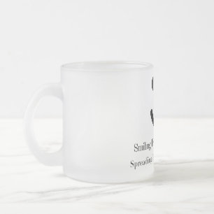 Caneca De Café Vidro Jateado Óculos de bebendo