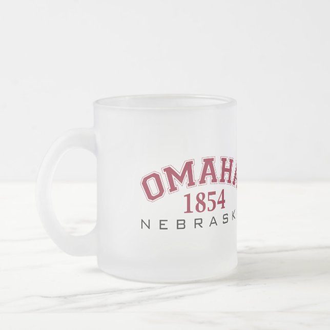 CANECA DE CAFÉ VIDRO JATEADO OMAHA, N.B. - 1854 (Esquerda)