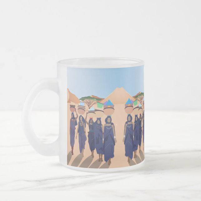 Caneca De Café Vidro Jateado Onde estão os bebês? (Esquerda)