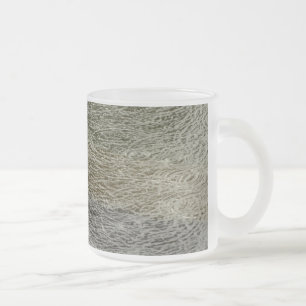Caneca De Café Vidro Jateado Ondulações de Gota de Chuva Fotografia Abstrata da