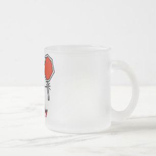 Caneca De Café Vidro Jateado Operário da Construção Civil