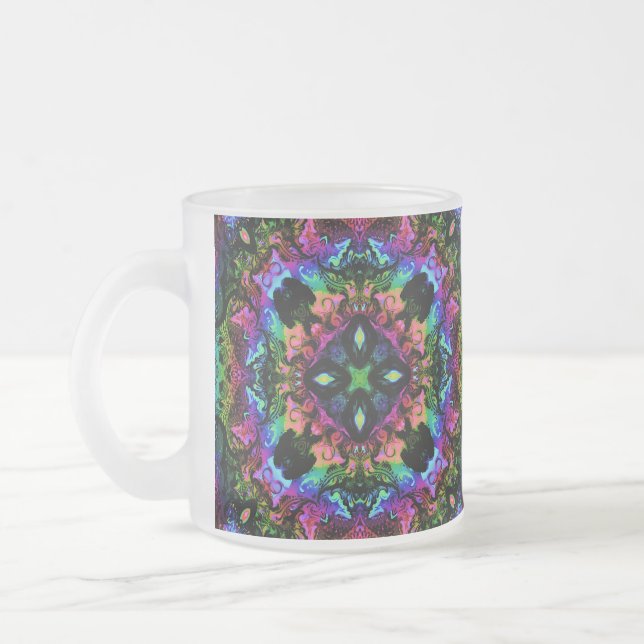 Caneca De Café Vidro Jateado Orgulho dos Grilos  (Esquerda)