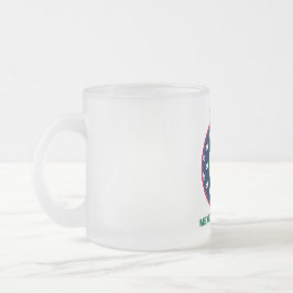 CANECA DE CAFÉ VIDRO JATEADO ORGULHOSO DE SER AMERICANO MEXICANO
