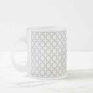 Caneca De Café Vidro Jateado Ornamento Arabe Elegante